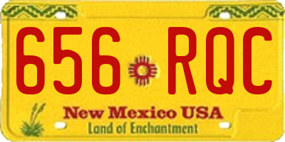 NM license plate 656RQC