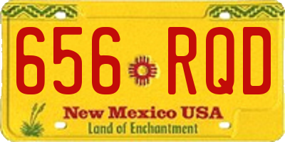 NM license plate 656RQD