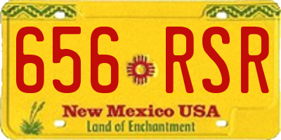 NM license plate 656RSR