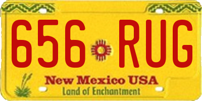 NM license plate 656RUG