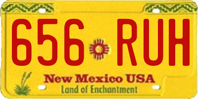 NM license plate 656RUH