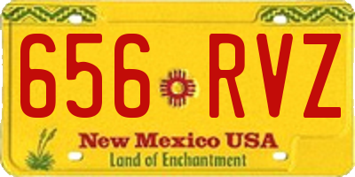 NM license plate 656RVZ