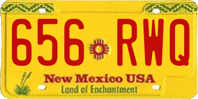 NM license plate 656RWQ