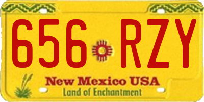 NM license plate 656RZY