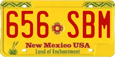 NM license plate 656SBM