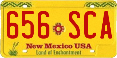 NM license plate 656SCA