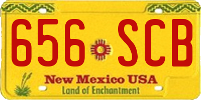 NM license plate 656SCB
