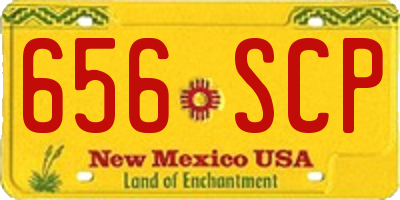 NM license plate 656SCP