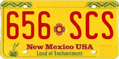 NM license plate 656SCS