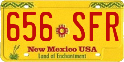 NM license plate 656SFR