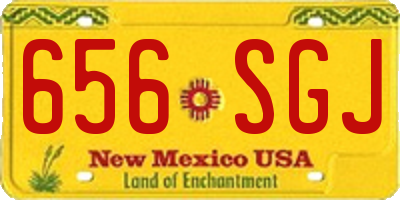 NM license plate 656SGJ