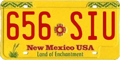 NM license plate 656SIU