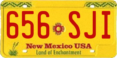 NM license plate 656SJI