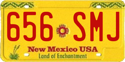 NM license plate 656SMJ