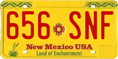 NM license plate 656SNF