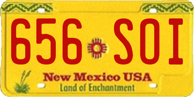 NM license plate 656SOI