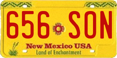 NM license plate 656SON