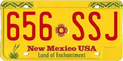 NM license plate 656SSJ