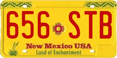 NM license plate 656STB