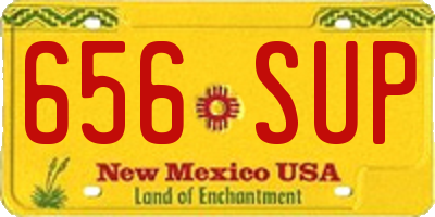NM license plate 656SUP