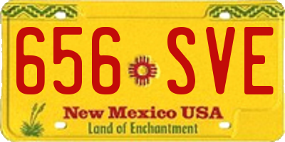 NM license plate 656SVE