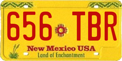 NM license plate 656TBR