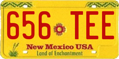 NM license plate 656TEE