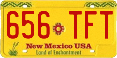 NM license plate 656TFT