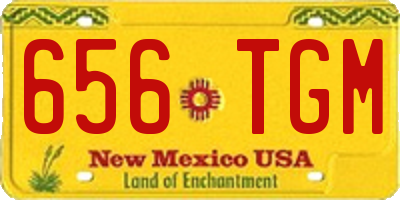 NM license plate 656TGM