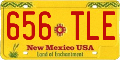 NM license plate 656TLE