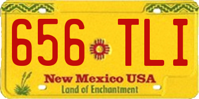 NM license plate 656TLI