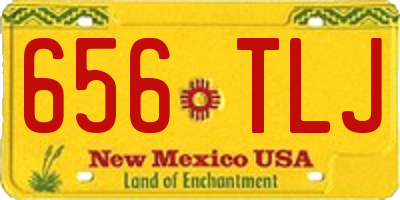 NM license plate 656TLJ