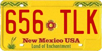 NM license plate 656TLK