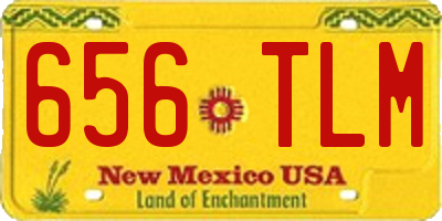 NM license plate 656TLM