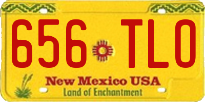 NM license plate 656TLO
