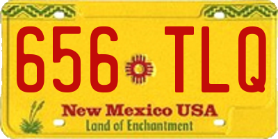 NM license plate 656TLQ