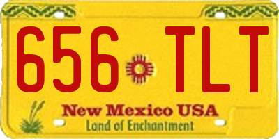 NM license plate 656TLT