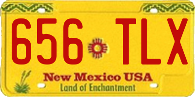 NM license plate 656TLX