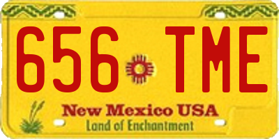 NM license plate 656TME