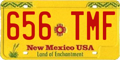 NM license plate 656TMF