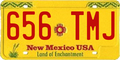 NM license plate 656TMJ