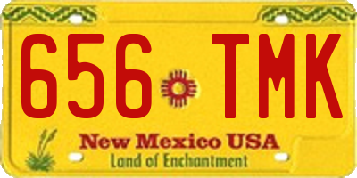 NM license plate 656TMK