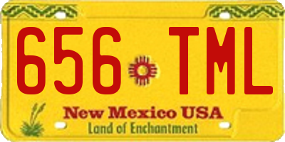 NM license plate 656TML