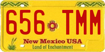 NM license plate 656TMM