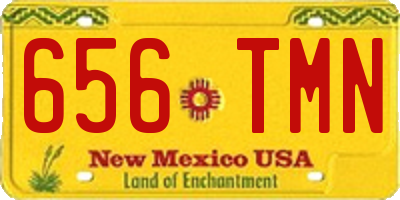 NM license plate 656TMN