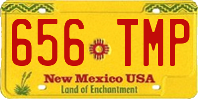 NM license plate 656TMP