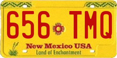 NM license plate 656TMQ
