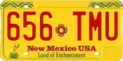 NM license plate 656TMU