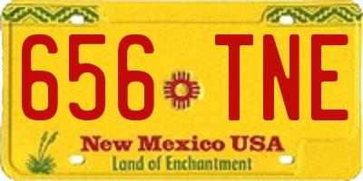 NM license plate 656TNE
