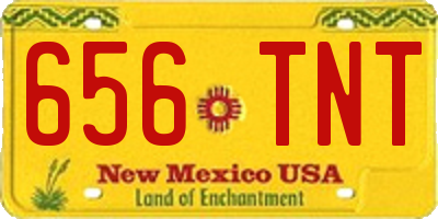 NM license plate 656TNT